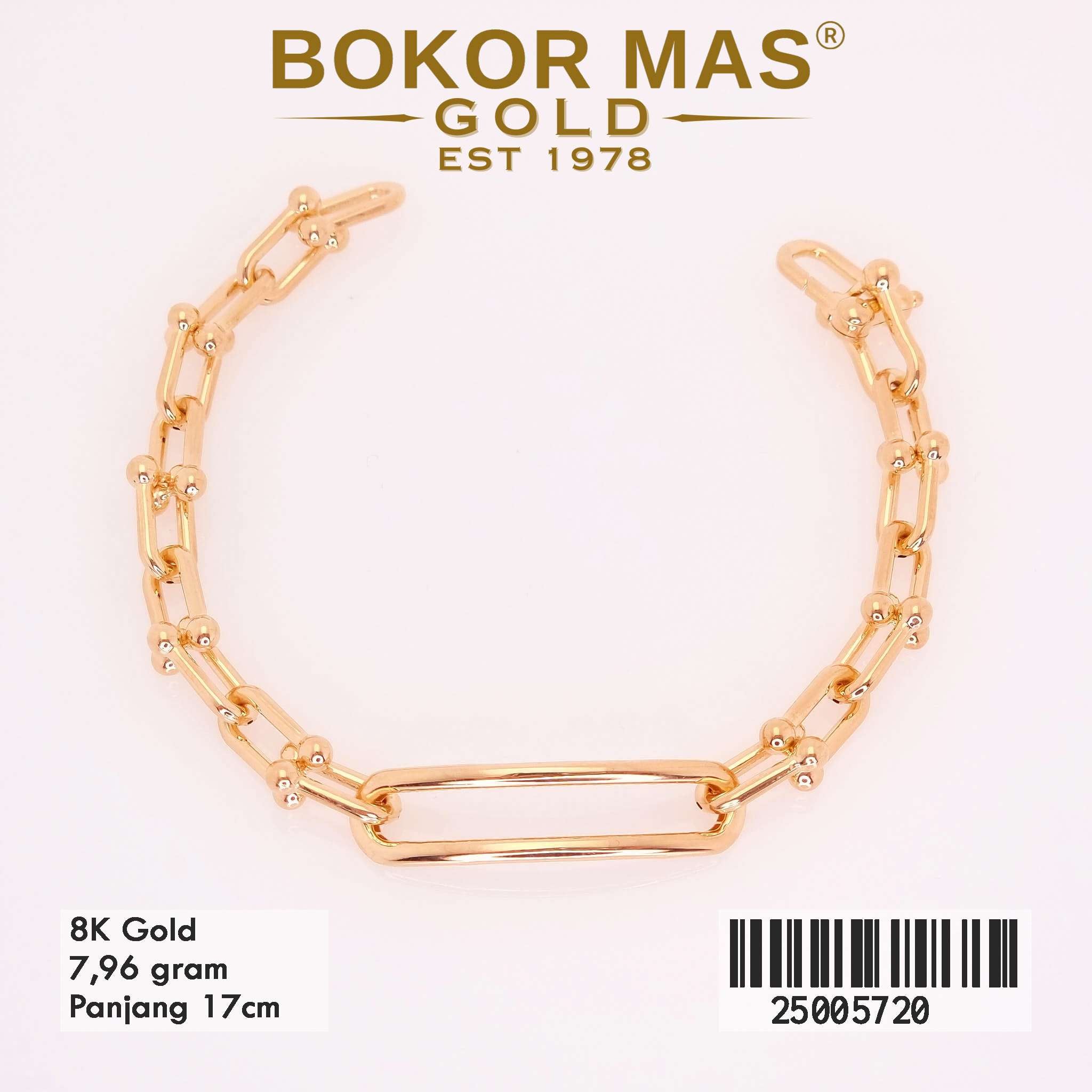 Gelang Rantai Variasi Tiff Tanpa Permata - 25005720 - 8K