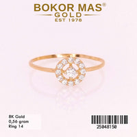 Cincin Emas Variasi Permata - 25048150 - 8K
