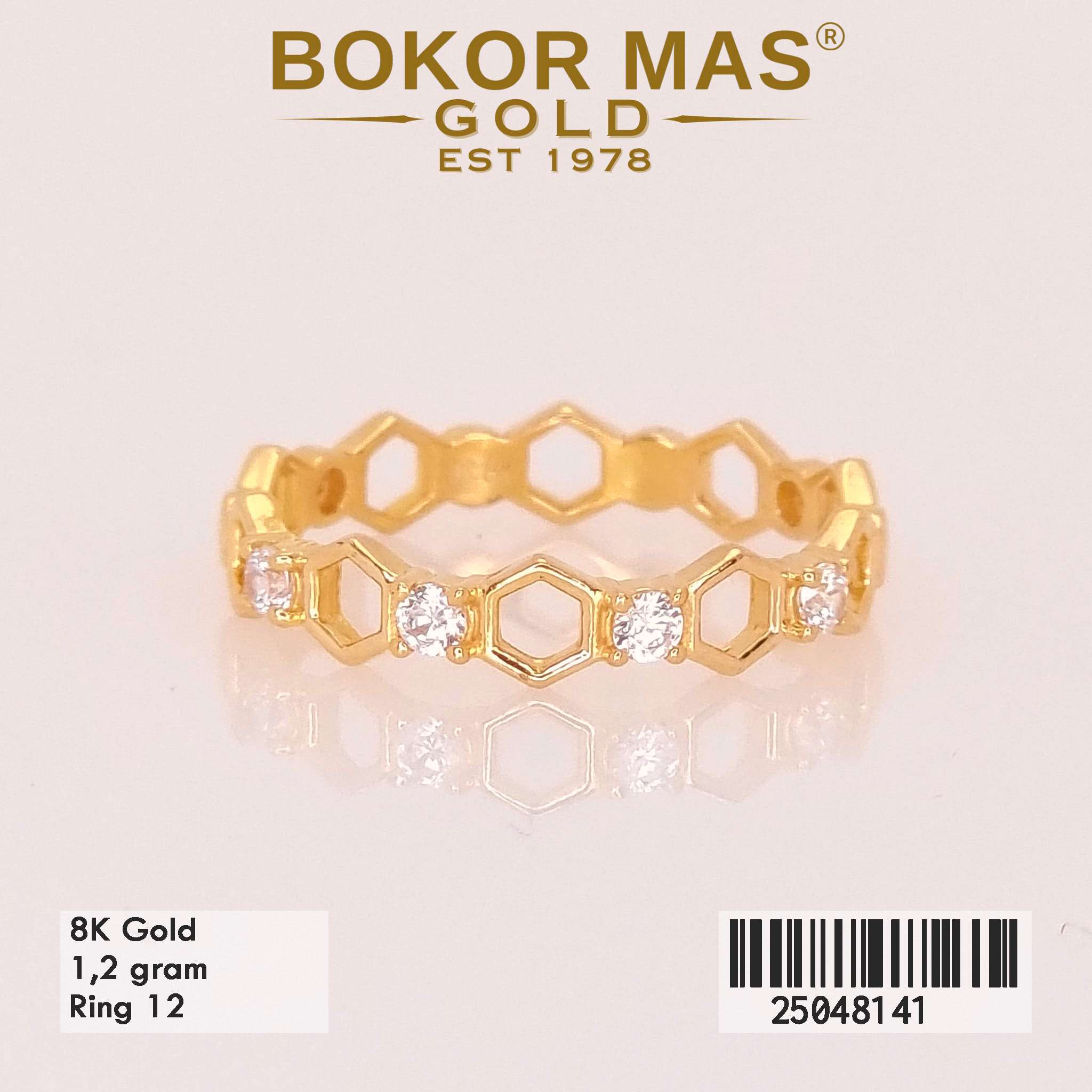 Cincin Variasi Permata Elina - 25048141 - 8K