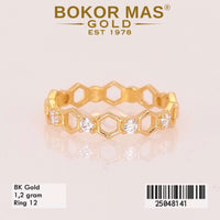 Cincin Emas Variasi Permata Elina - 25048141 - 8K