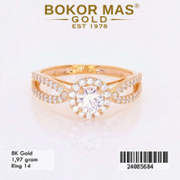 Cincin Emas  Variasi Solitare - 24085684 - 8K