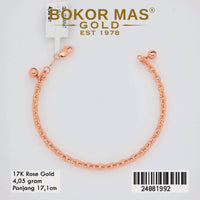 Gelang  Emas Rantai Variasi - 24081992 - 17K