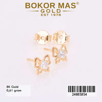 Anting Emas  Tusuk Variasi Kupu - 24085854 - 8K