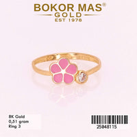 Cincin Emas Anak Variasi Bunga - 25048115 - 8K