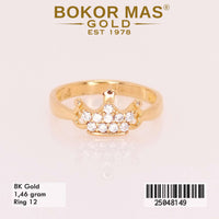 Cincin Emas Variasi Permata - 25048149 - 8K