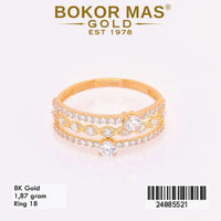 Cincin Emas  Variasi Permata - 24085521 - 8K