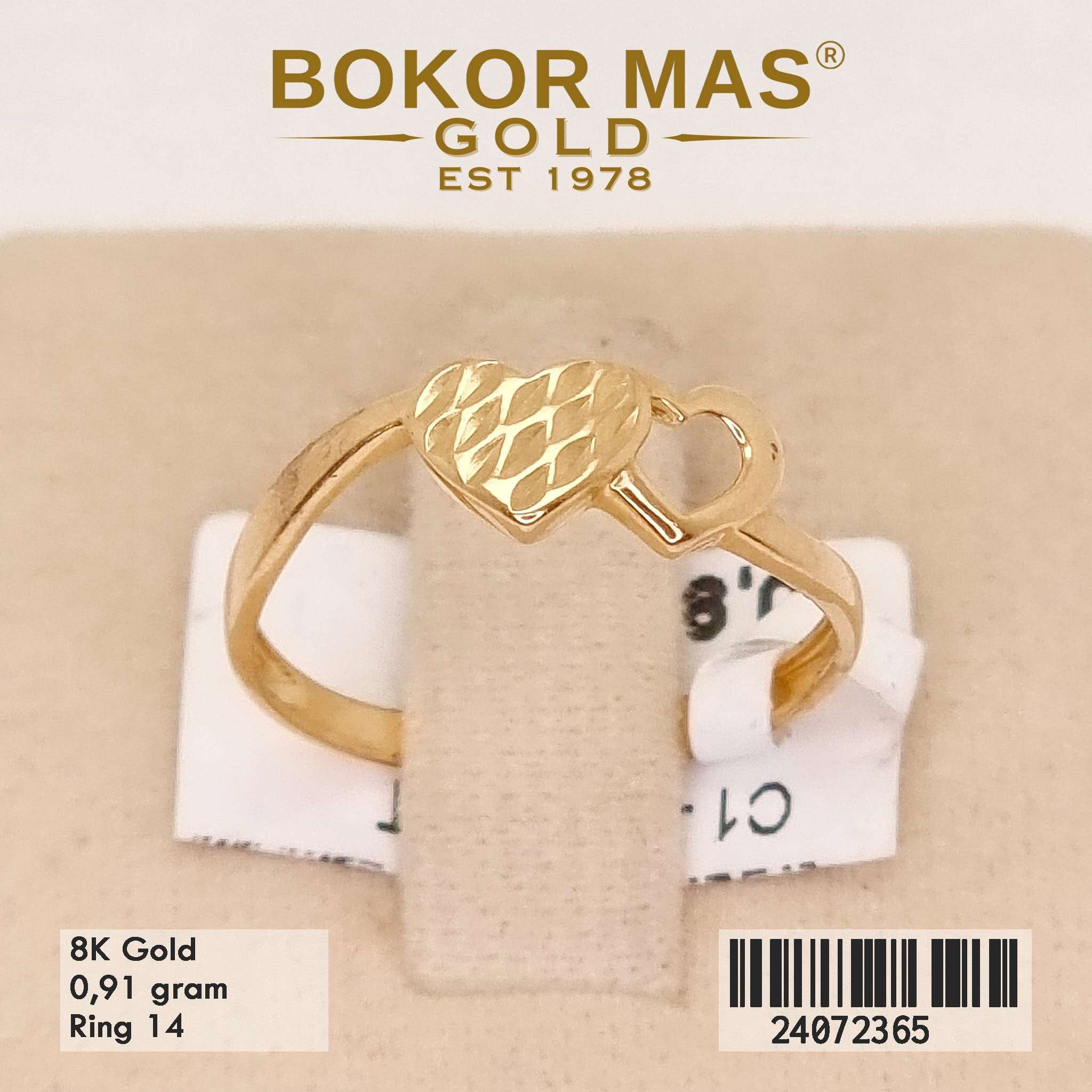 Cincin Variasi Love Tanpa Permata - 24072365 - 8K