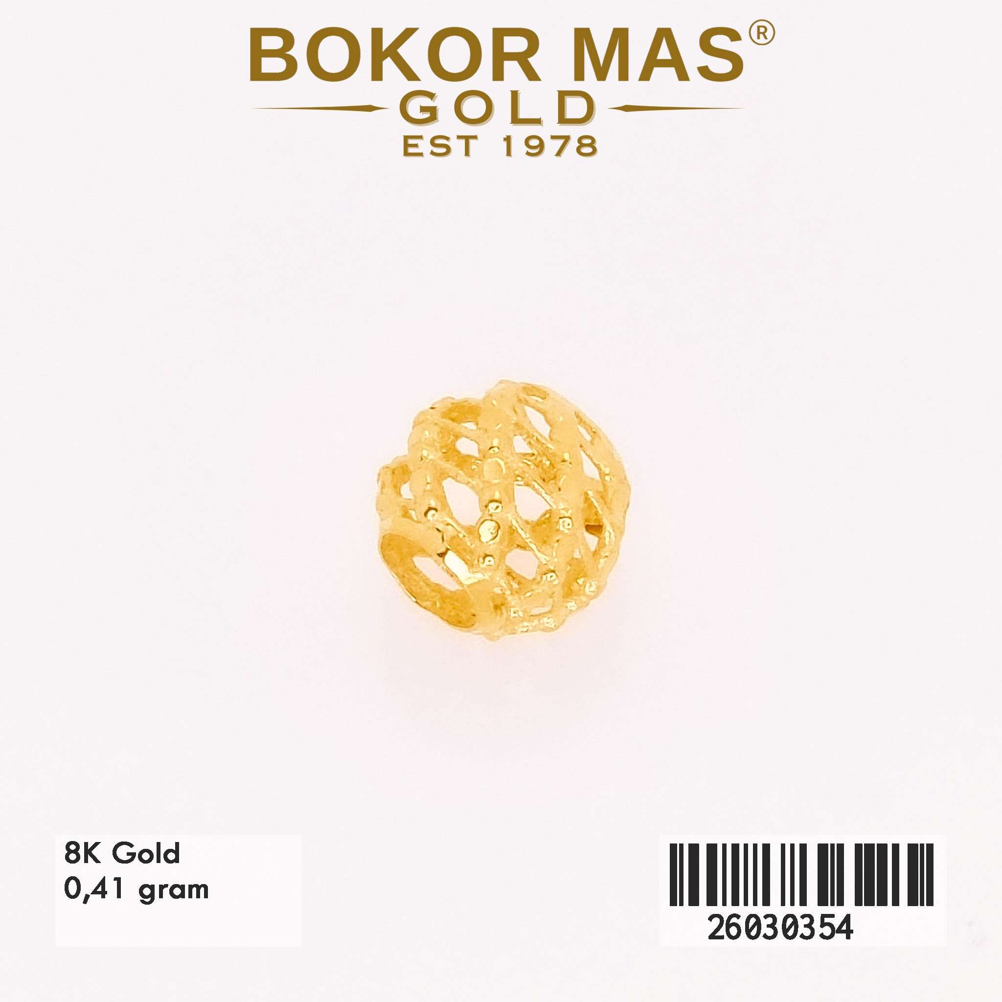 Foto Liontin Emas Asli Liontin Charm Bola 8K - Perhiasan Asli Bokormas Gold