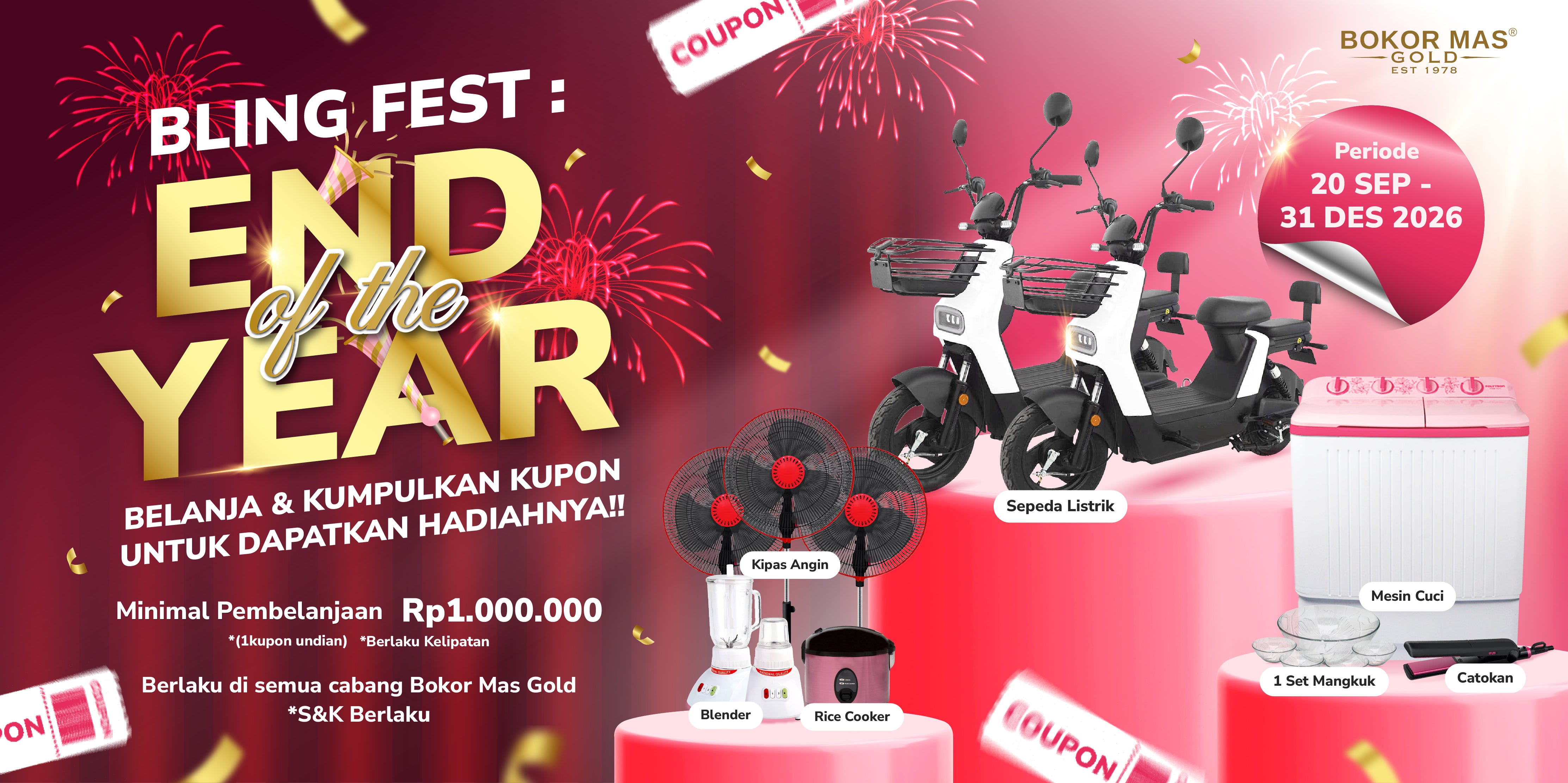 Bling Fest End Year Bokor Mas Gold Promo Undian Hadiah Akhir Tahun