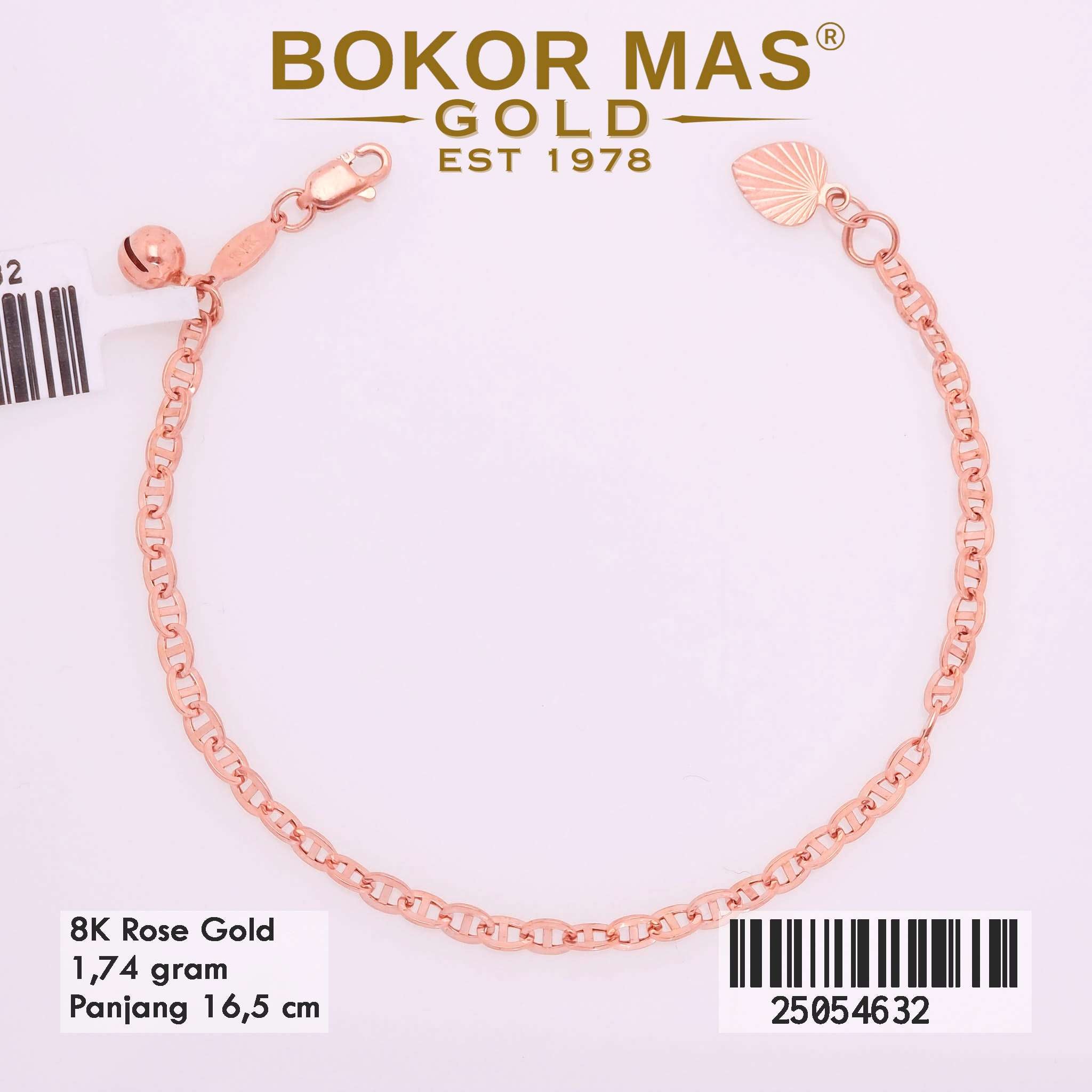 Gelang Emas Rantai Hermei Variasi Mainan - 25054632 - 8K