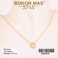 Kalung Emas Variasi Permata -  25048443 - 8K