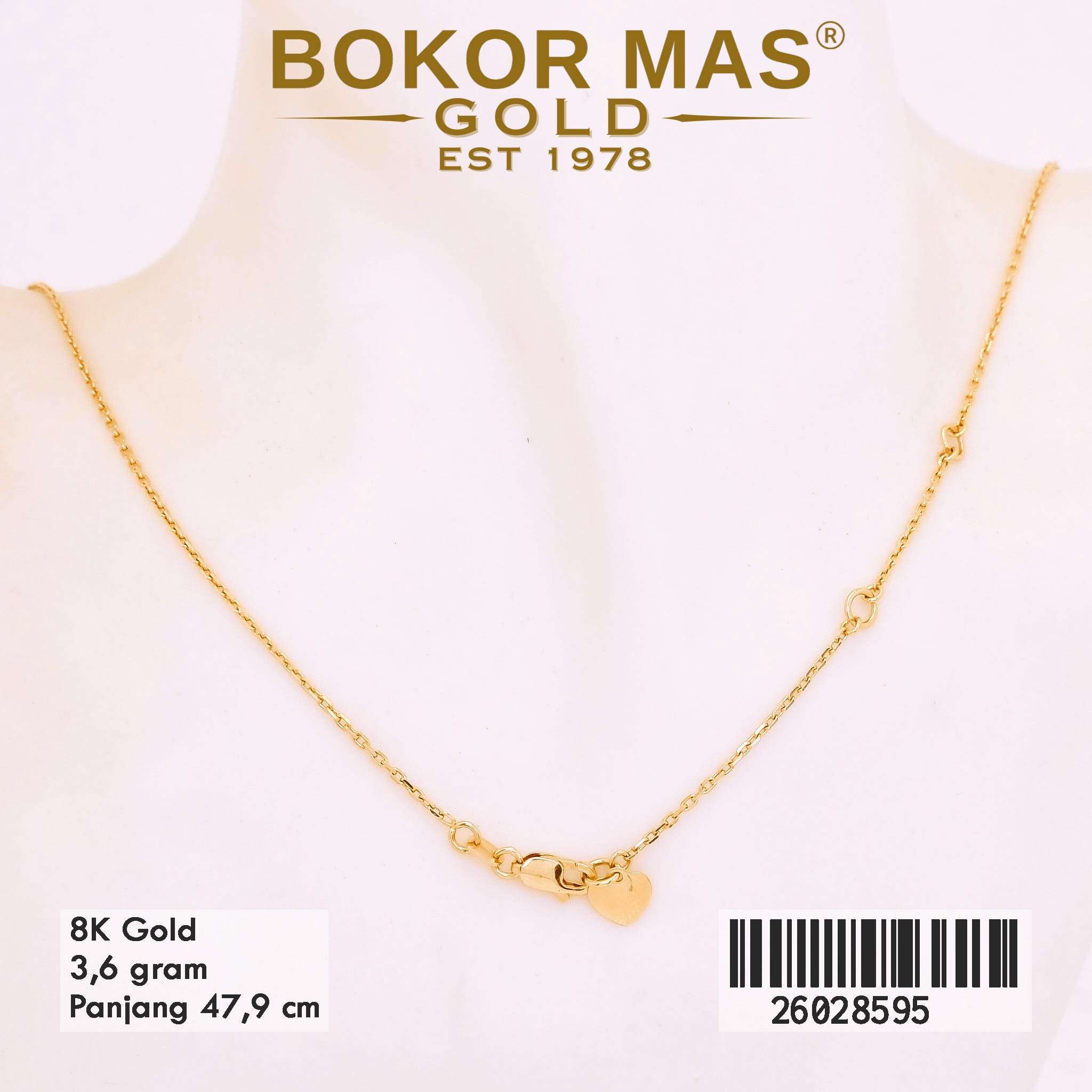 Kalung Variasi Liontin Bunga Hijau -  26028595 - 8K