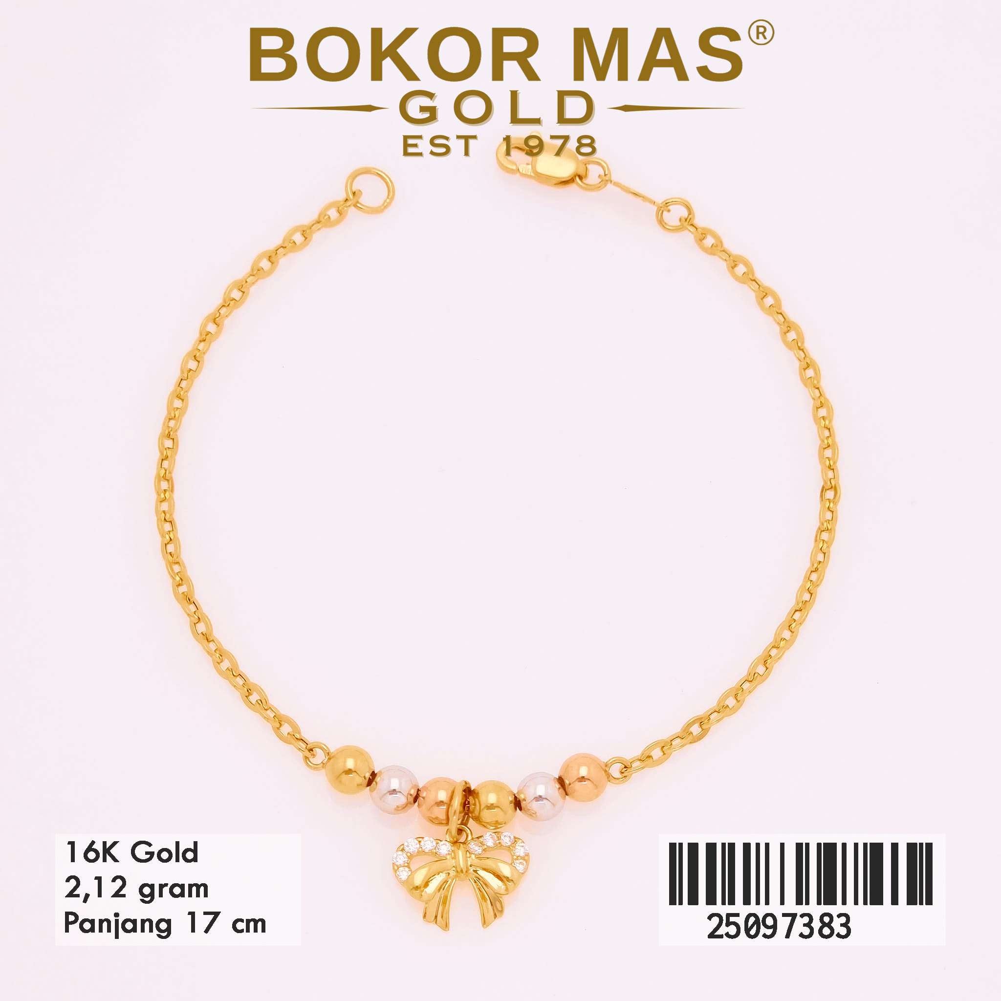  Gelang Rantai Hollo Variasi Bola Pita - 25097383 - 16K