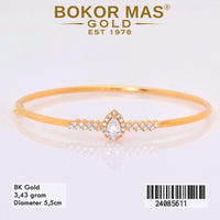 Gelang  Emas Bangkok Variasi Permata - 24085611 - 8K