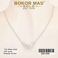 Kalung  Emas Variasi Kupu Permata - 25017984 - 17K