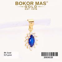 Liontin Variasi Permata Biru - 26030328 - 8K