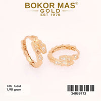 Anting  Emas Klip Variasi Blgr Permata - 24090173 - 16K