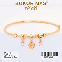 Gelang  Emas Bangkok Variasi Permata - 24085606 - 8K