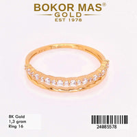 Cincin  Emas Variasi Permata - 24085578 - 8K