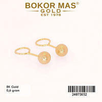 Anting Emas Toge Variasi Tanpa Permata - 24075652 - 8K
