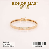 Gelang  Emas Bangkok Anak Variasi Tanpa Permata - 24076454 - 8K