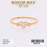 Cincin  Emas Variasi Heart - 24085726 - 8K