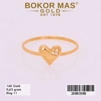 Cincin Variasi Hati -  26003980 - 16K