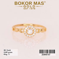 Cincin Emas Variasi Permata - 25048167 - 8K