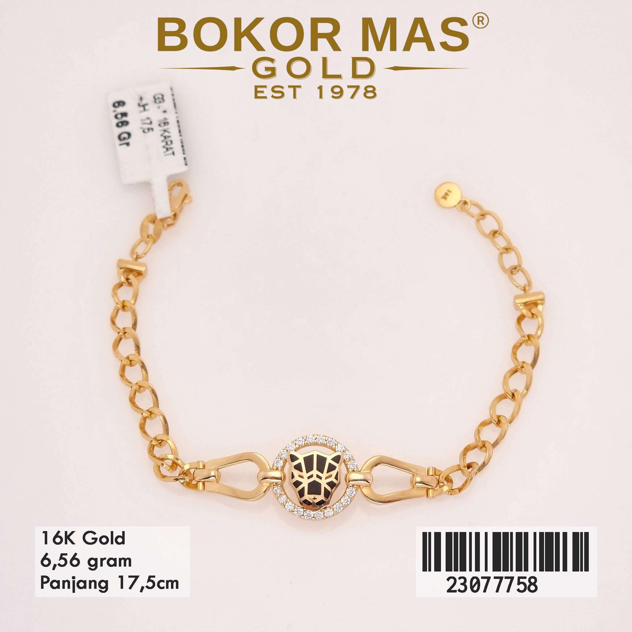 Gelang Rantai Variasi Permata  - 23077758 - 16K