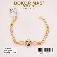 Gelang Emas  Rantai Variasi Permata  - 23077758 - 16K