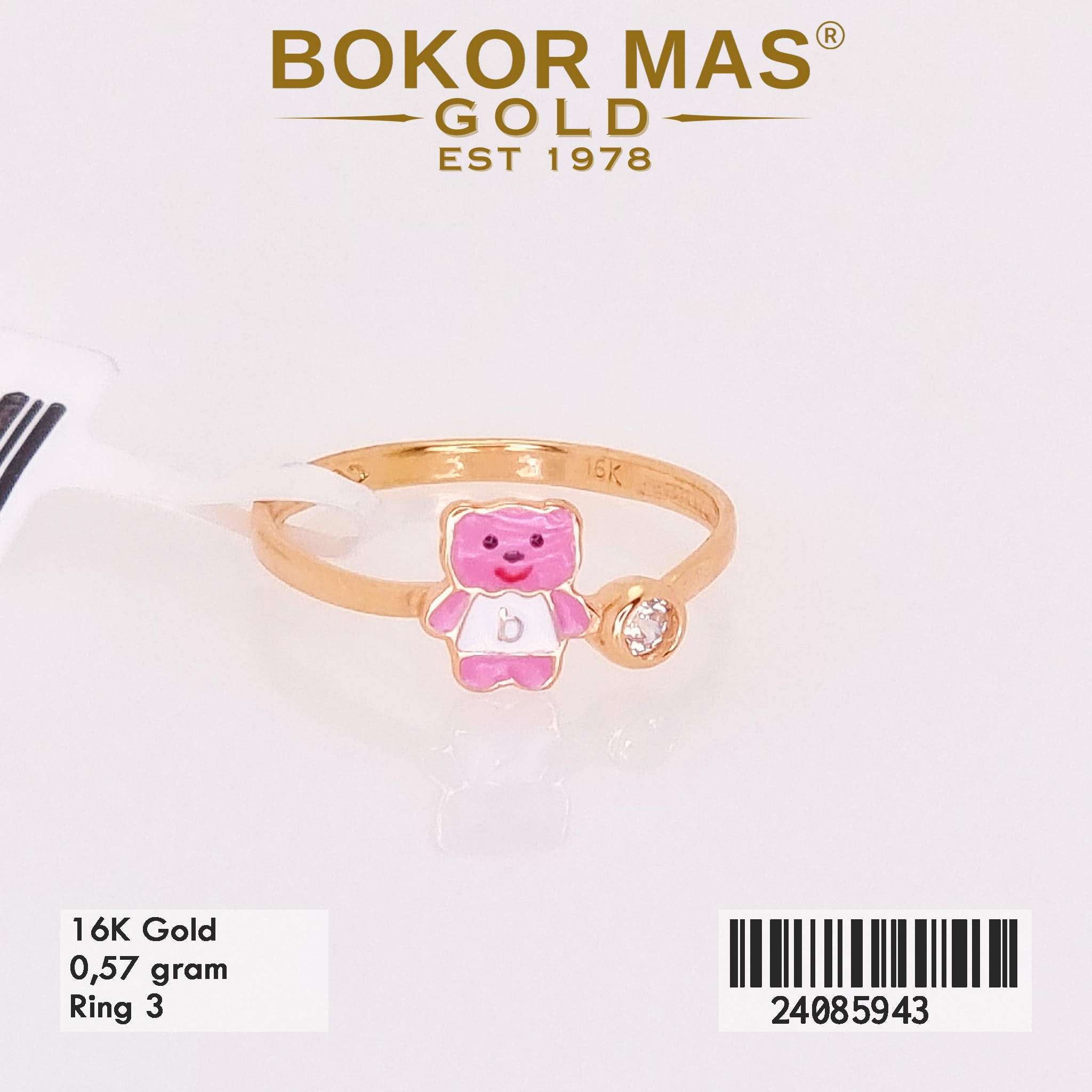 Cincin Anak Variasi Boneka Beruang Pink - 24085943 - 16K