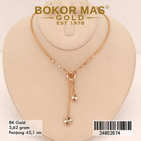 Kalung Emas Hollotifani Variasi Clover Juntai - 24052674 - 8K