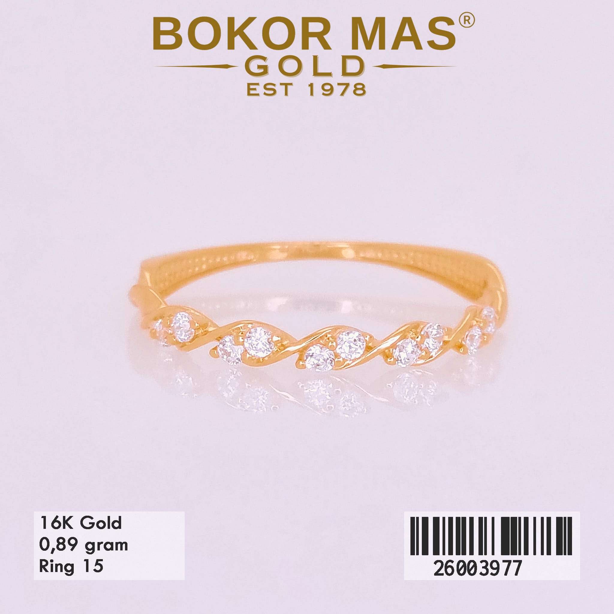 Foto Cincin Emas Asli Cincin Variasi Perma  - Perhiasan Asli Bokormas Gold