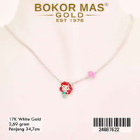 Kalung  Emas Anak italy Santa Variasi Boneka Cat - 24087622 - 17K