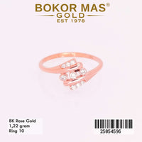 Cincin Emas Variasi Permata Susun - 25054596 - 8K