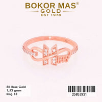 Cincin Emas Variasi BTS Permata - 25053921 - 8K