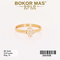Cincin Variasi Permata Bunga - 26034588 - 8K