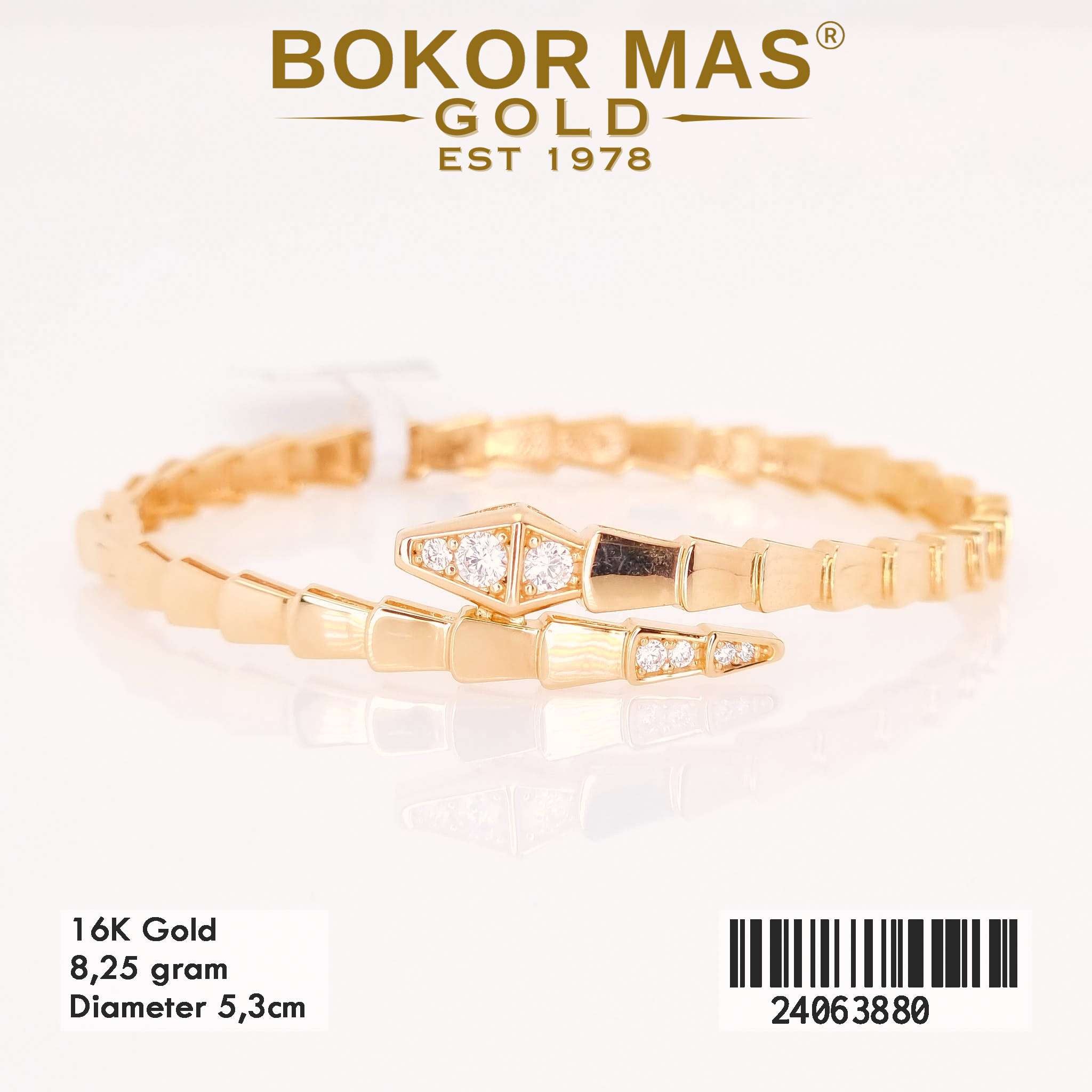 Gelang Kaku Variasi Blgr Permata - 24063880 - 16K