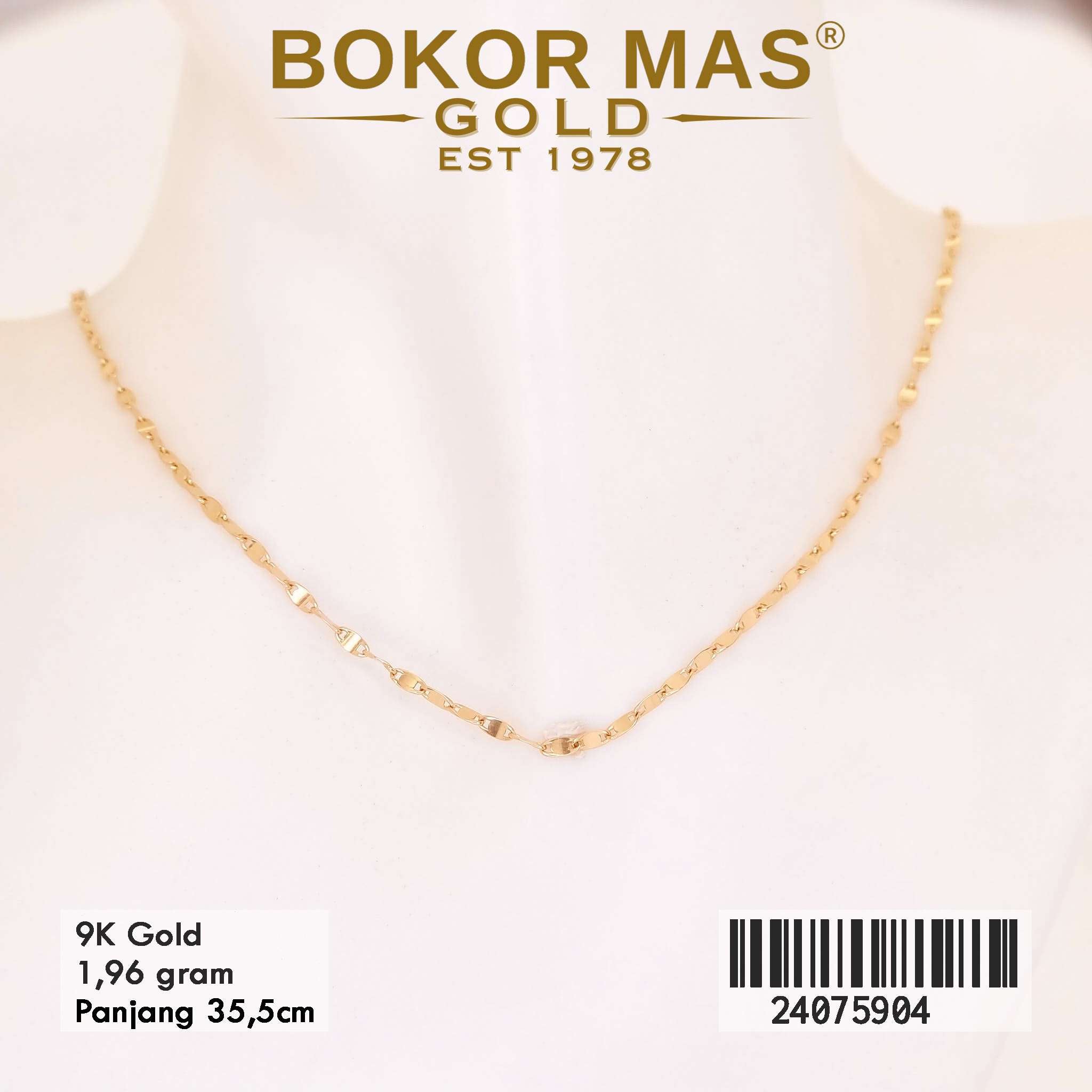 Kalung Anak Toscano Variasi Tanpa Permata - 24075904 - 9K