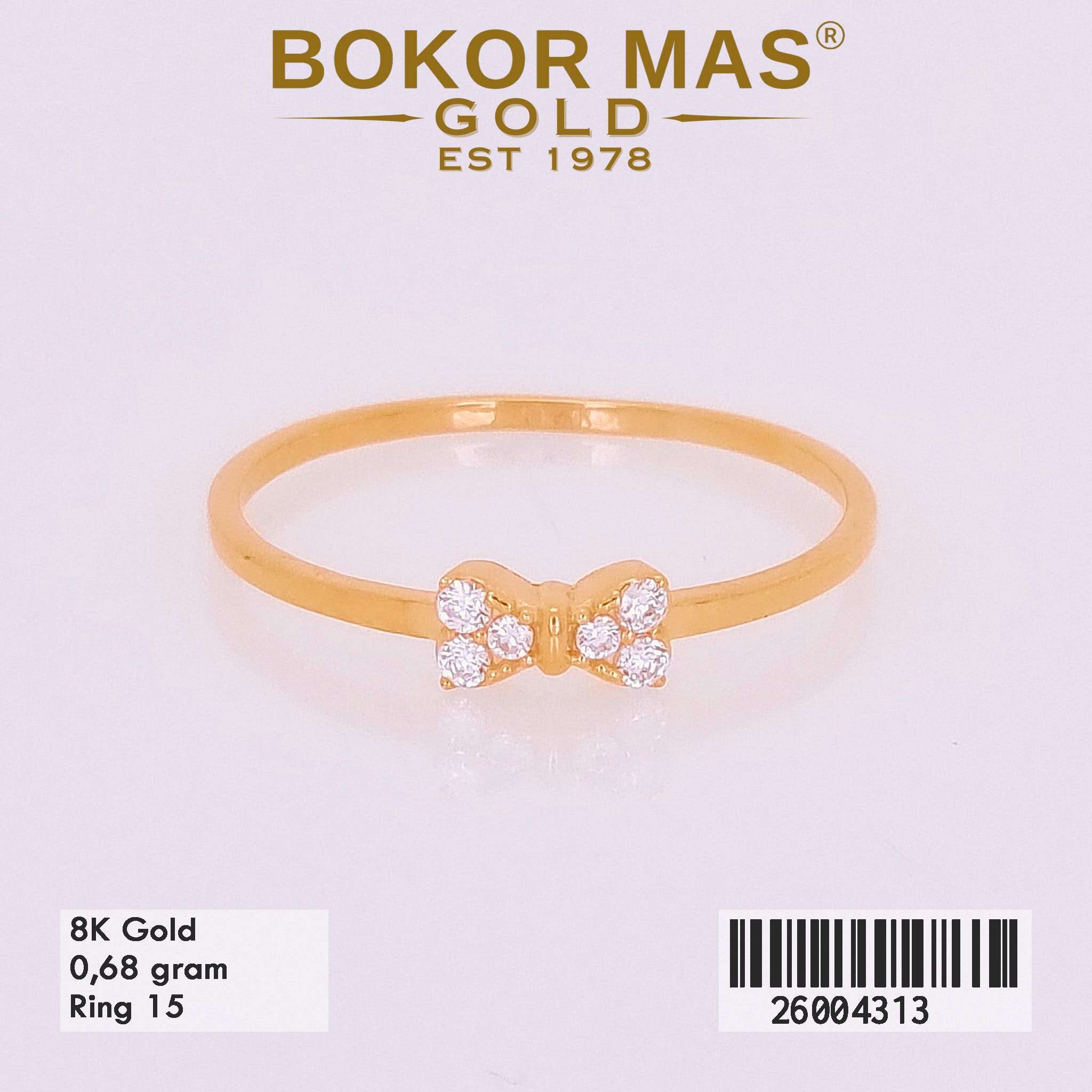  Cincin Variasi Pita Permata -  26004313 - 8K