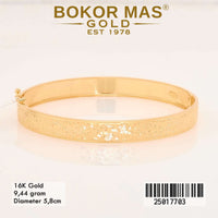 Gelang Emas  Kaku Variasi Tanpa Permata - 25017703 - 16K