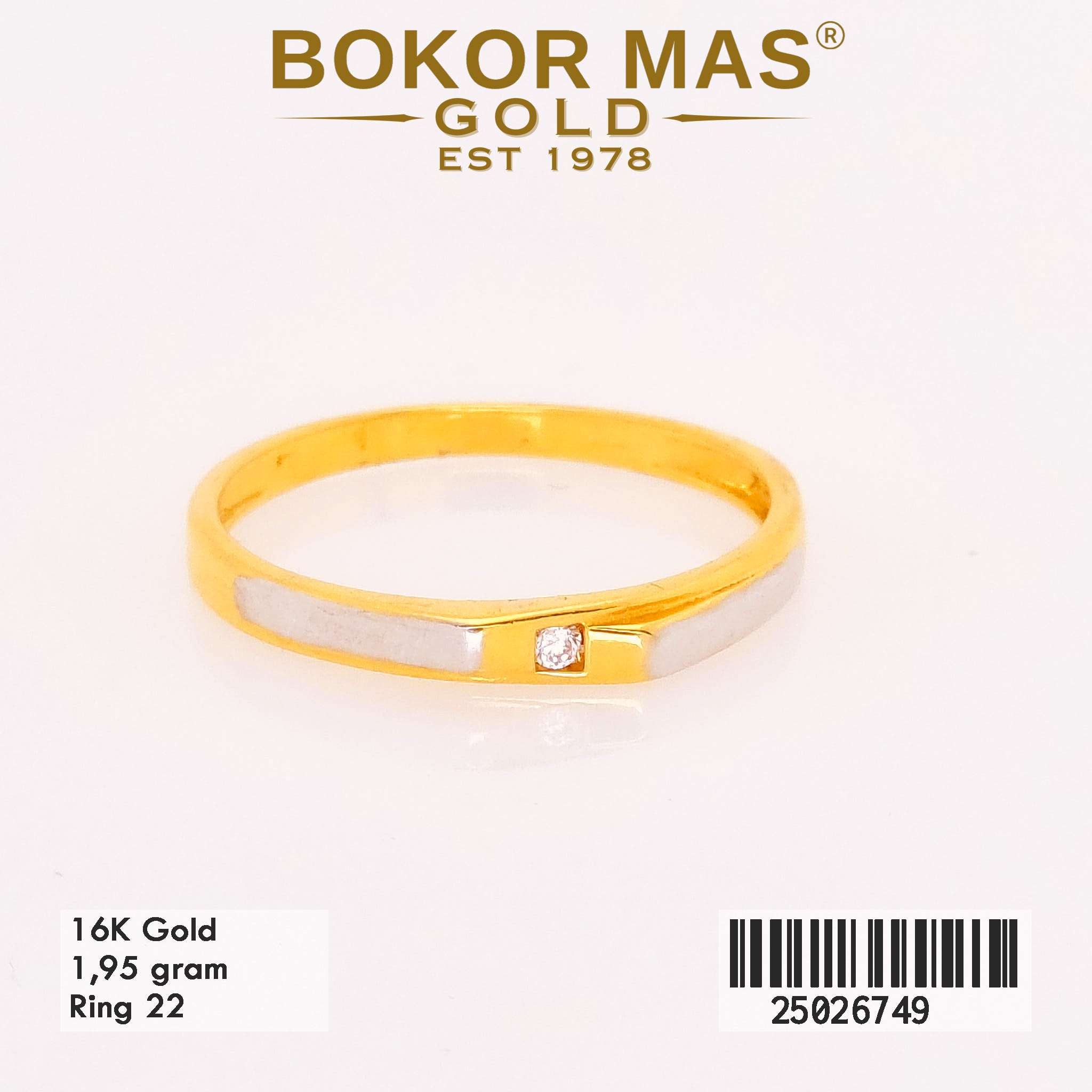Foto Cincin Emas Asli Cincin Nikah Permata  - Perhiasan Asli Bokormas Gold