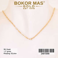 Kalung Emas Anak Toscano Variasi Tanpa Permata - 24075909 - 9K