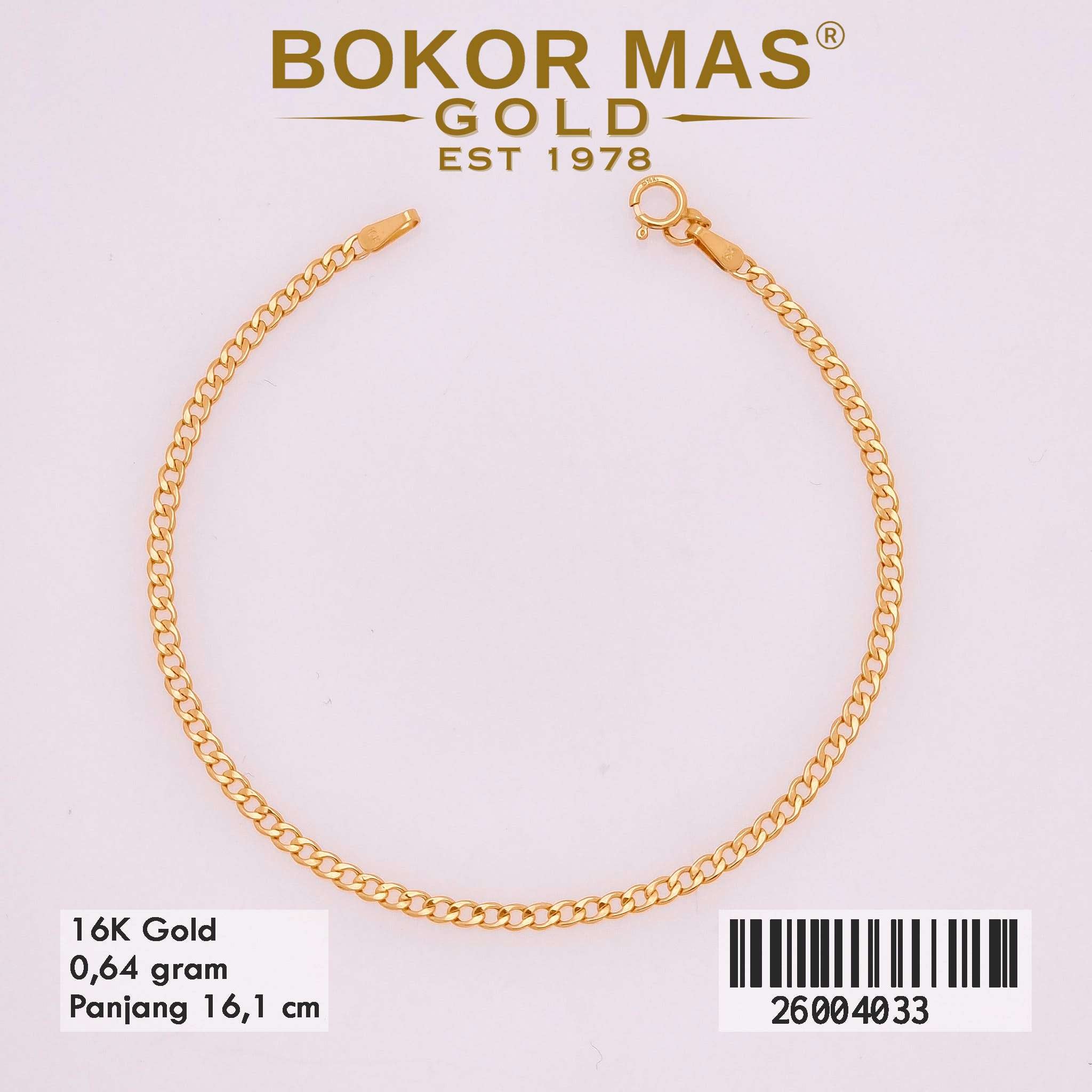 Foto Gelang Emas Asli Gelang  Variasi Tanp  - Perhiasan Asli Bokormas Gold