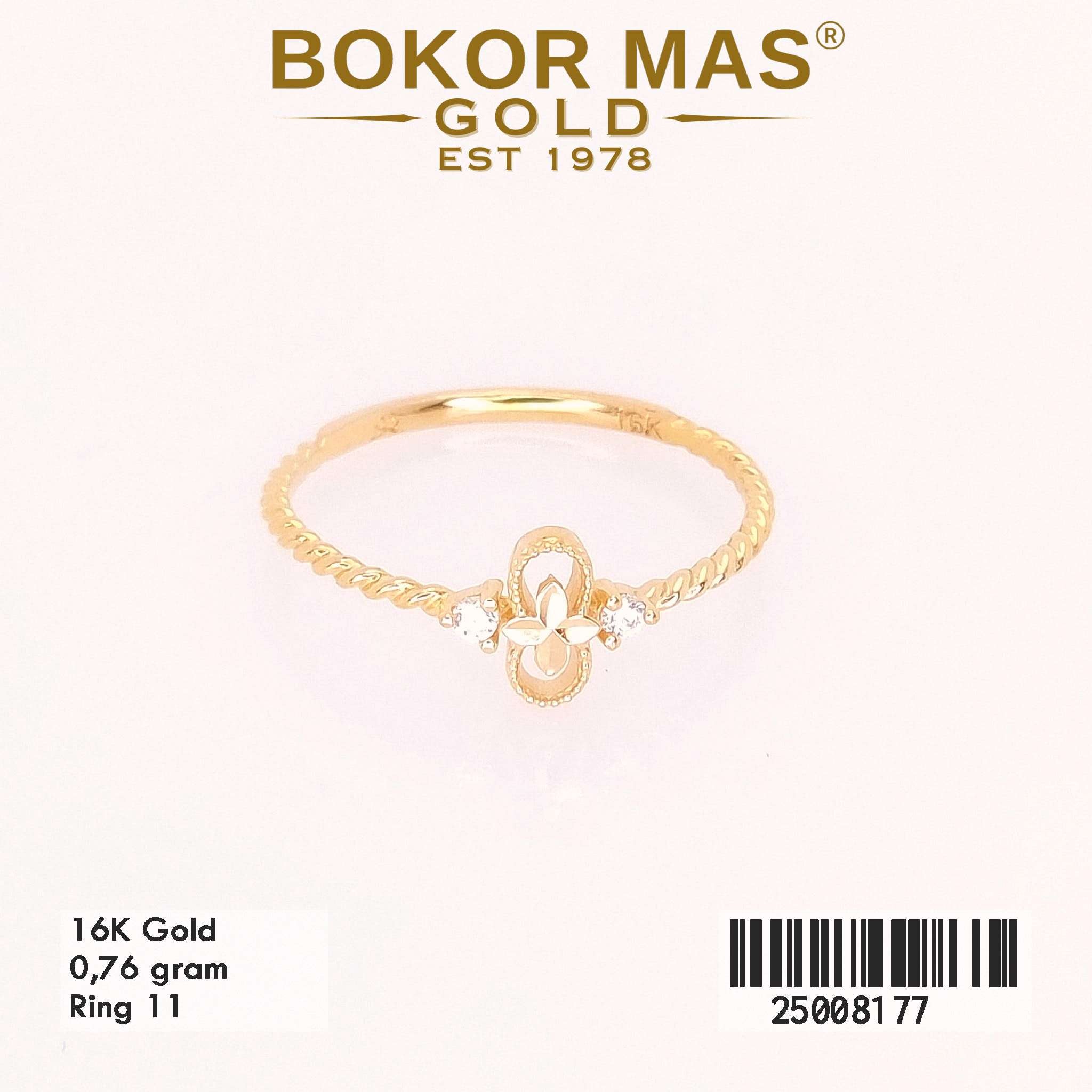 Cincin Variasi Permata - 25008177 - 16K