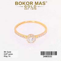 Cincin  Emas Variasi Permata - 24085593 - 8K