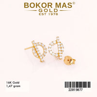 Giwang  Emas Tusuk Variasi Permata - 22019077 - 16K