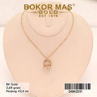 Kalung Emas Siyem Variasi Permata - 24042591 - 8K