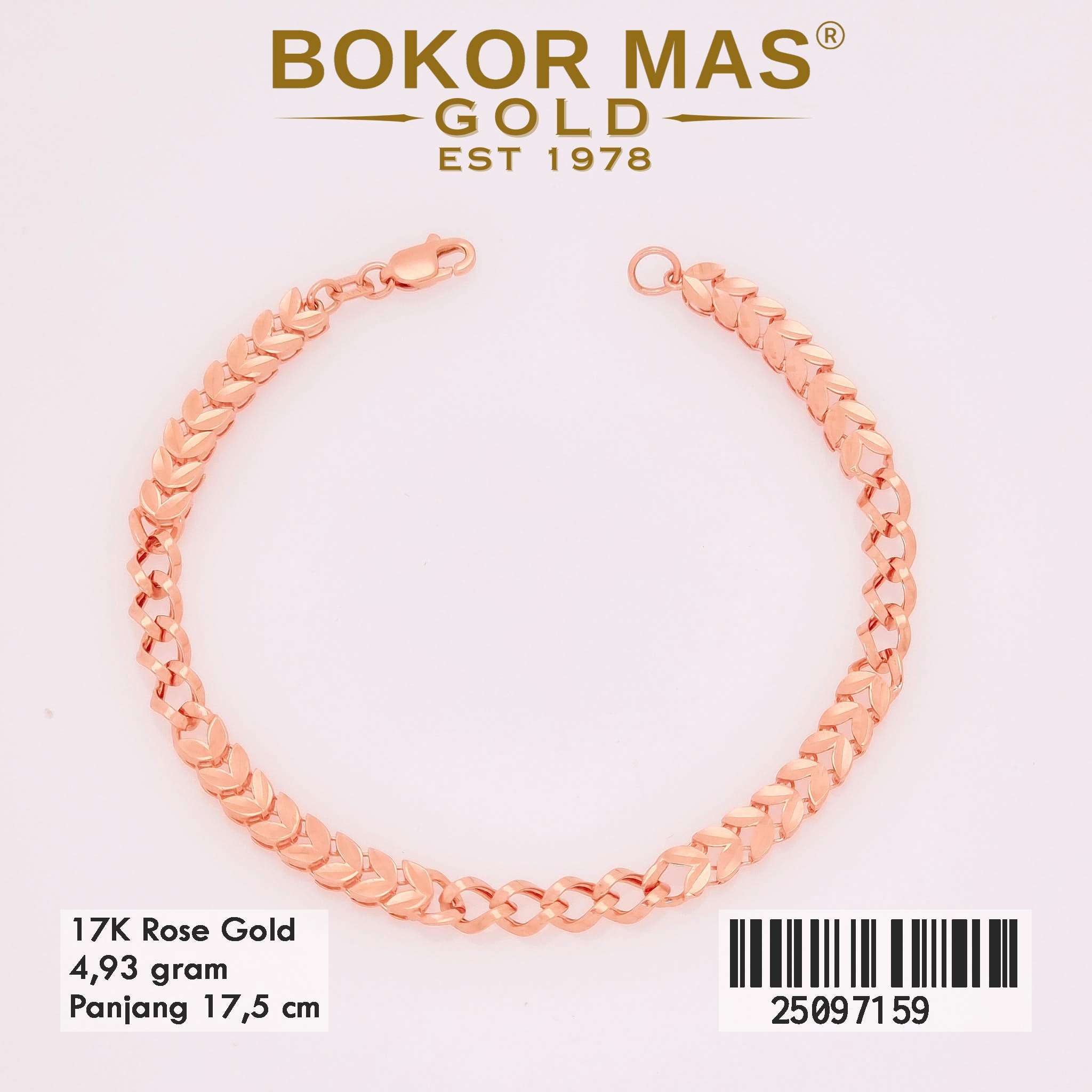  Gelang Rantai Rose Variasi Shimmer - 25097159 - 17K