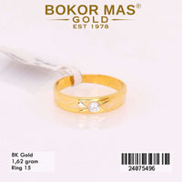 Cincin Emas Variasi Weding Ring - 24075496 - 8K